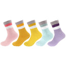 Women's Soft and Cozy Fuzzy Assorted Crew Socks - 5 Pair Assortments