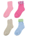 Assorted Fuzzy Stripe Solid Non-Slip Home Socks
