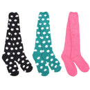 Women's Fuzzy Patterned Knee High Socks