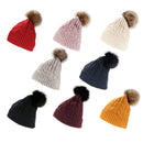 fuzzy pompom beanie hats