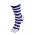 Striped Team Spirit Fuzzy Socks