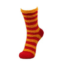Team Spirit Striped Fuzzy Socks