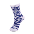 Zebra Stripe Team Spirit Fuzzy Socks
