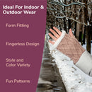 Fingerless gloves with fun patterns