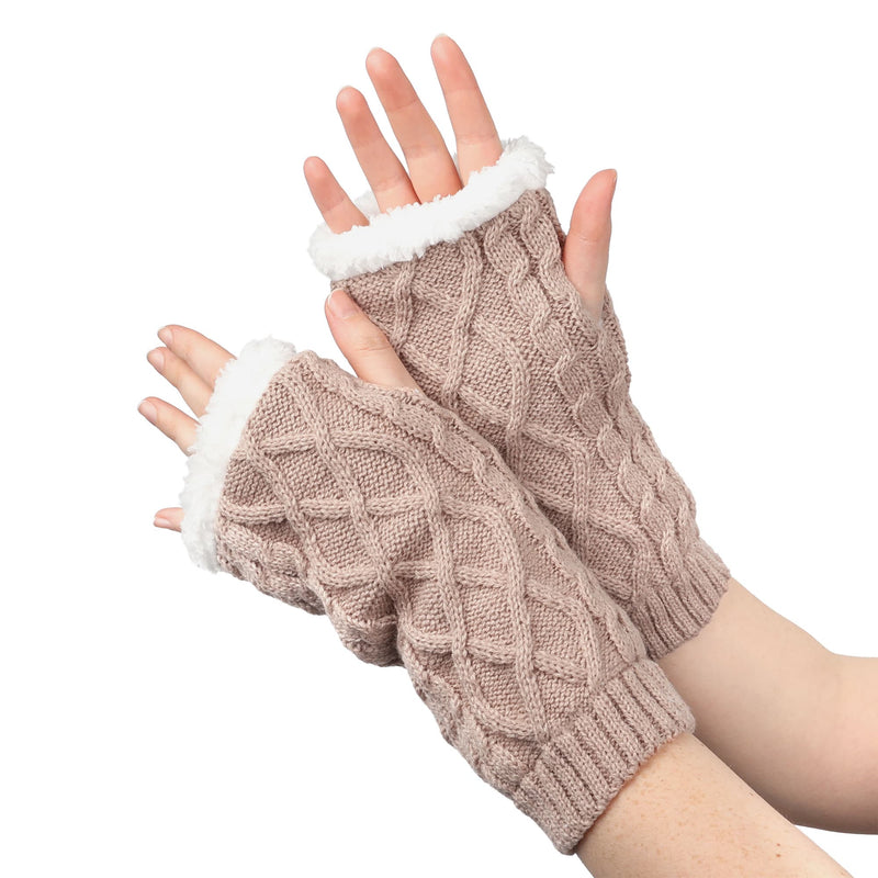 Lined Fingerless Gloves and Arm Warmers