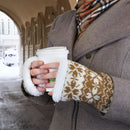 Cozy fuzzy warm winter arm warmers