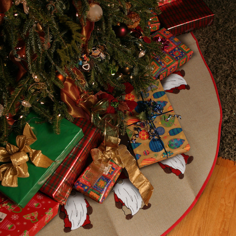 39" Round Christmas Tree Skirt Floor Base Cover presents