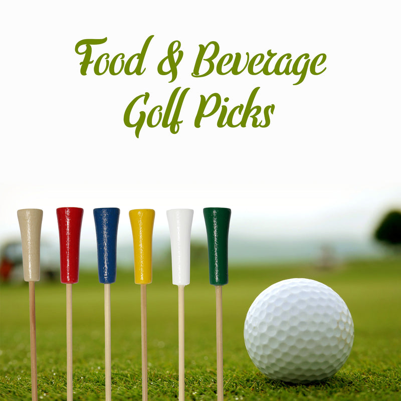 golf tee bamboo sports picks assorted green grass
