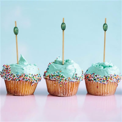 These picks work great as cupcake toppers