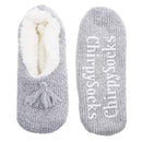Women's Fancy Yarn Slippers: 1 Pair
