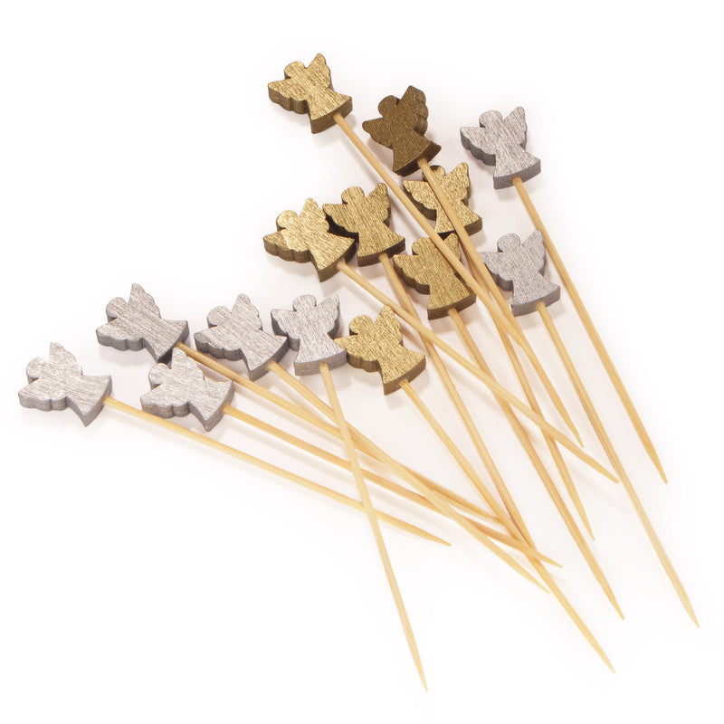 holiday angel picks gold silver assorted