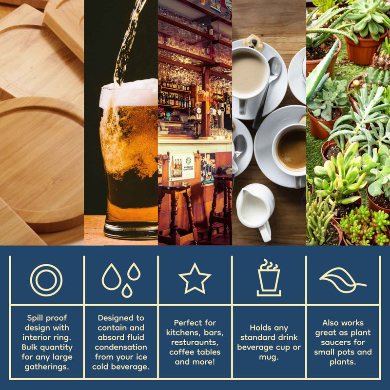 bamboo coasters infographic image