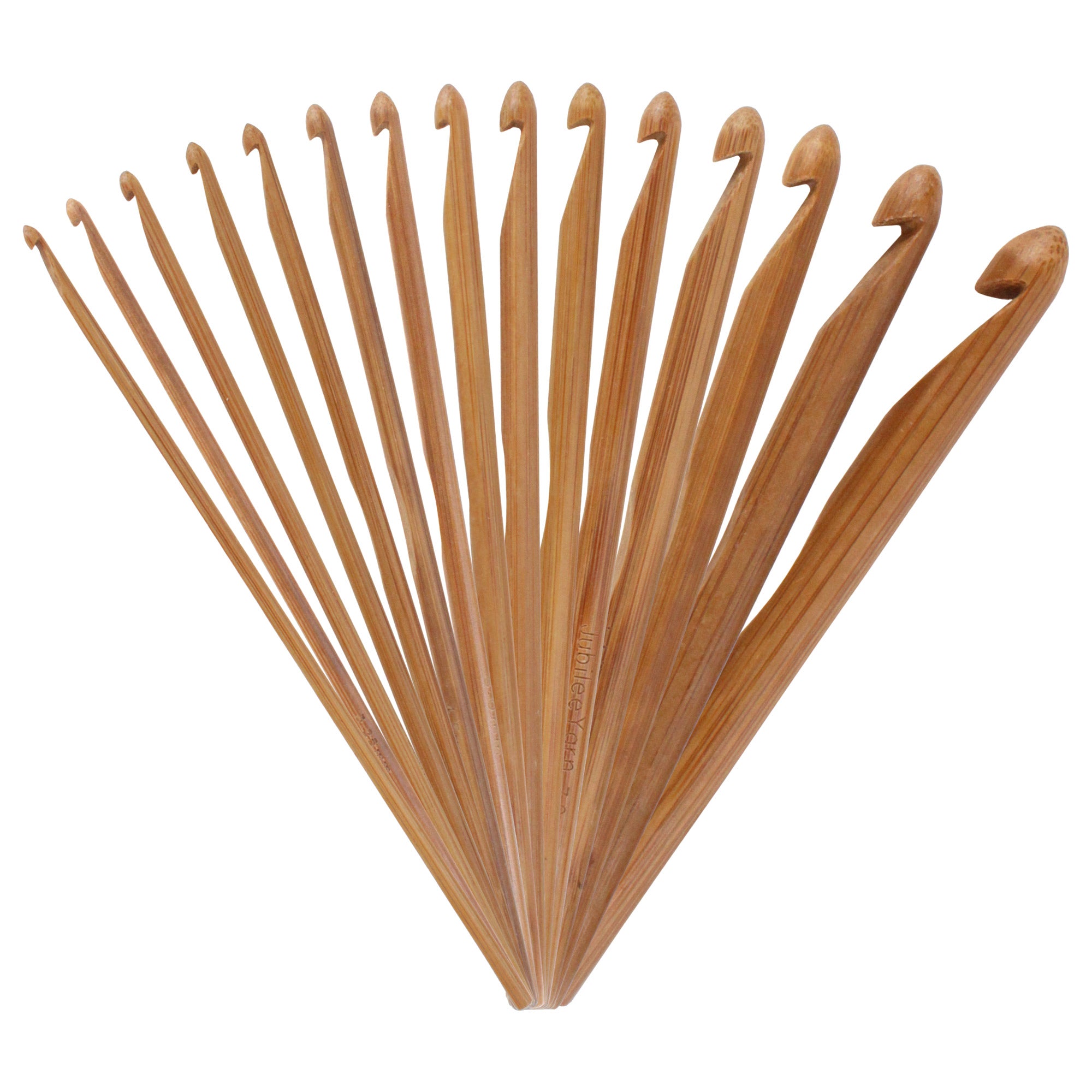 group of crochet hooks