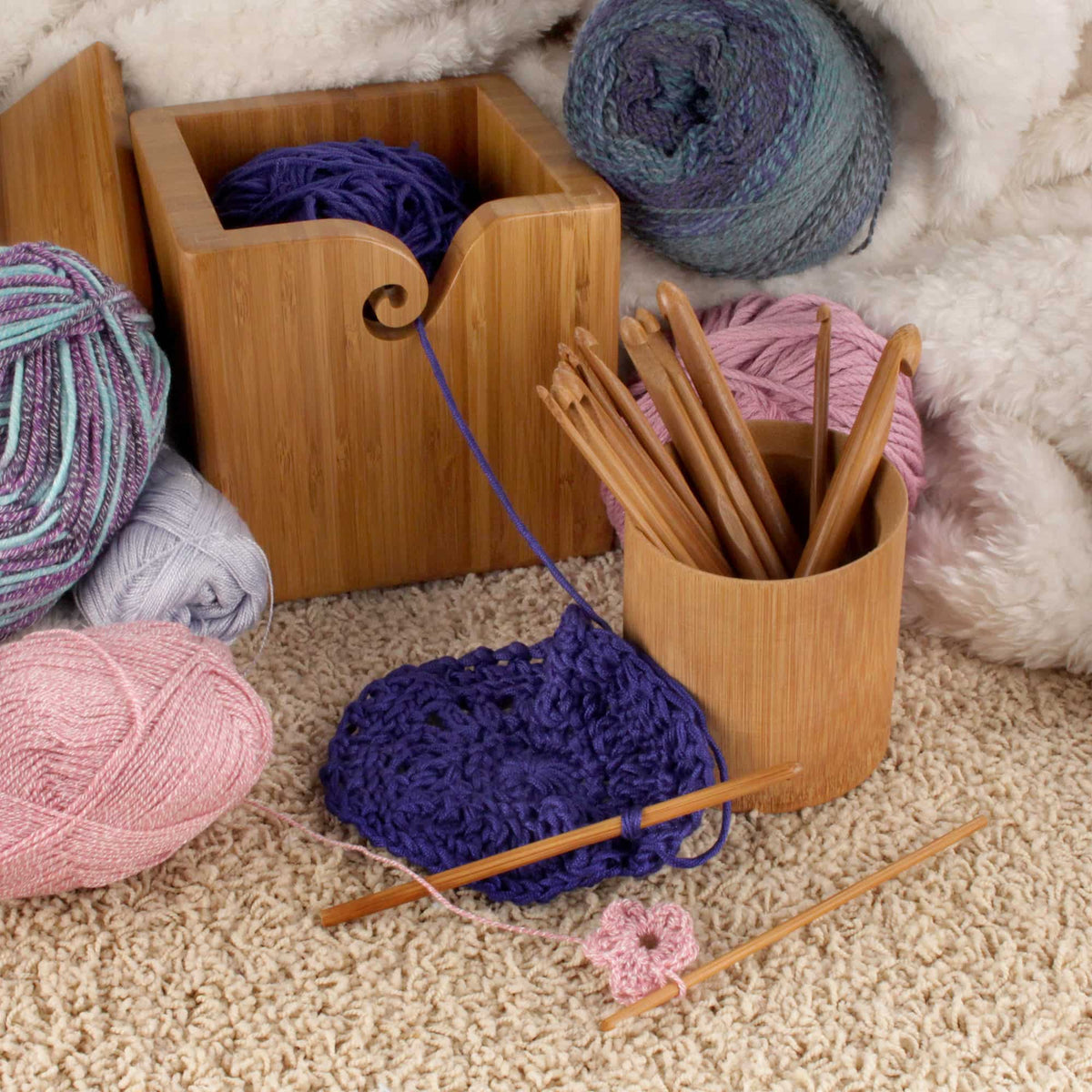 JubileeYarn Bamboo Crochet Hooks Set