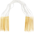 Circular Bamboo Knitting Needles Set: 15 Sizes