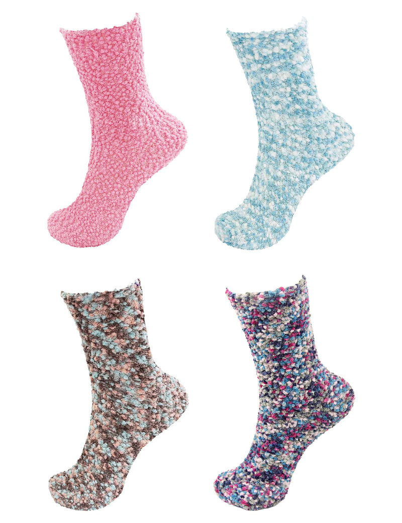 Assorted Fuzzy Knobby Socks