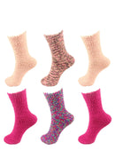Assorted Fuzzy Knobby Socks