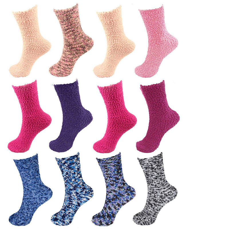 Assorted Fuzzy Knobby Socks