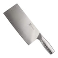 Cleaver Smooth Blade Silver Handle
