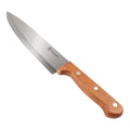 Chef Knife Smooth Blade Oak Handle