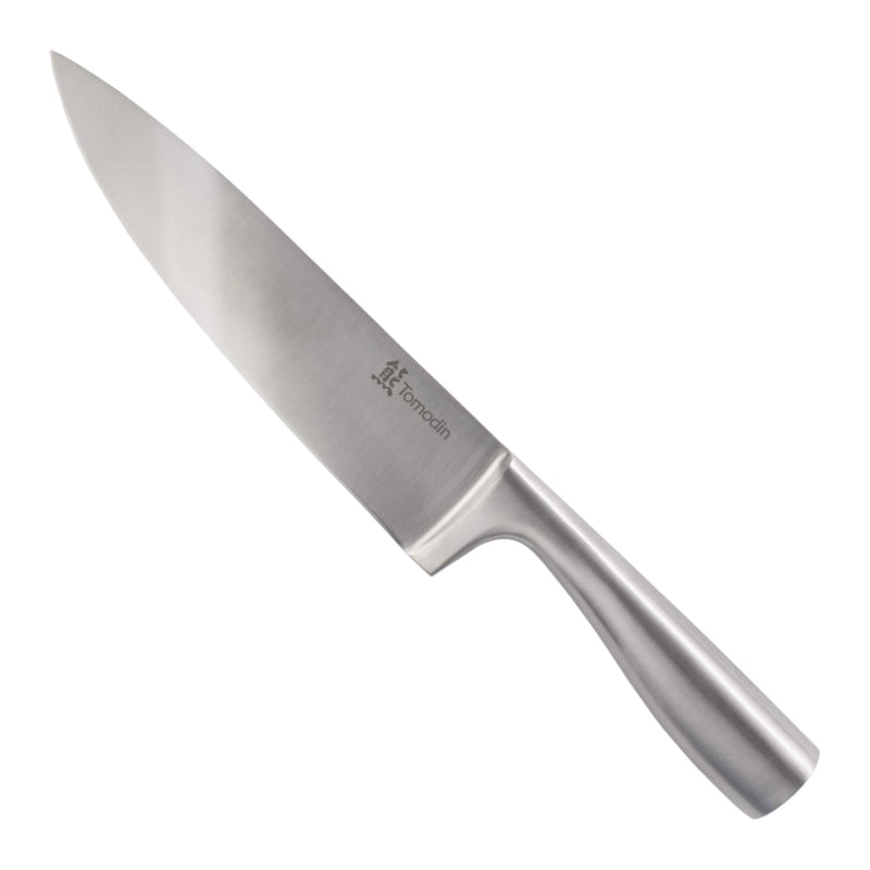 Chef Knife Smooth Blade Silver Handle