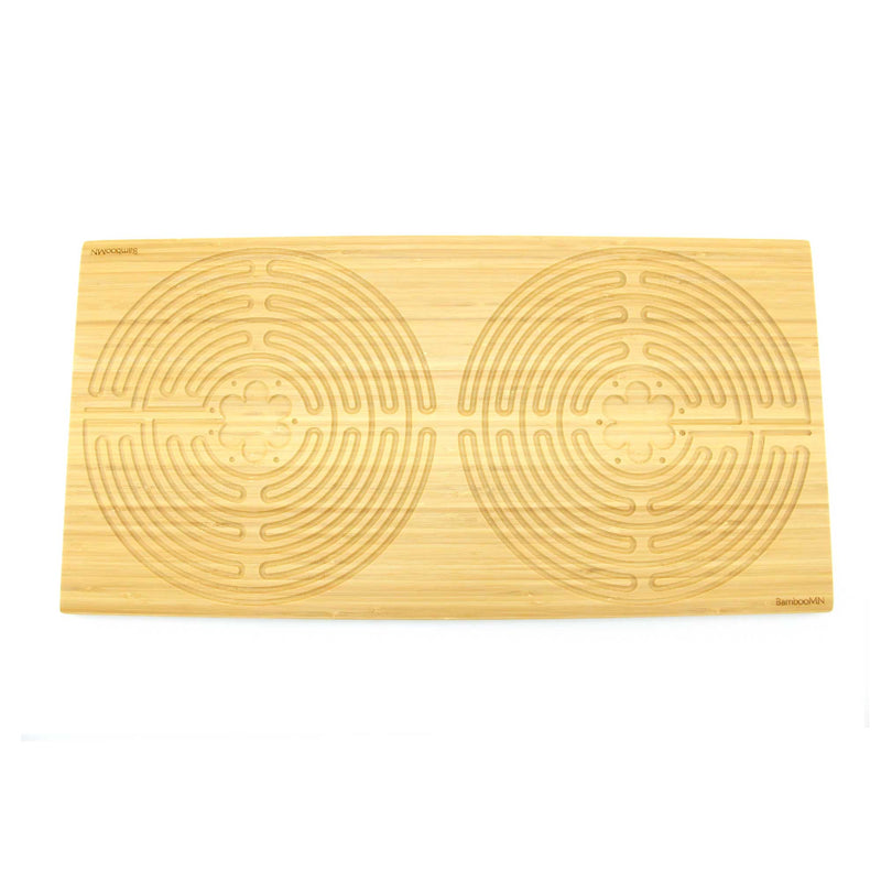large rectangle bamboo finger labyrinth 7 circuit chartres style natural
