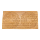 large rectangle bamboo finger labyrinth 11 circuit chartres style carbonized brown