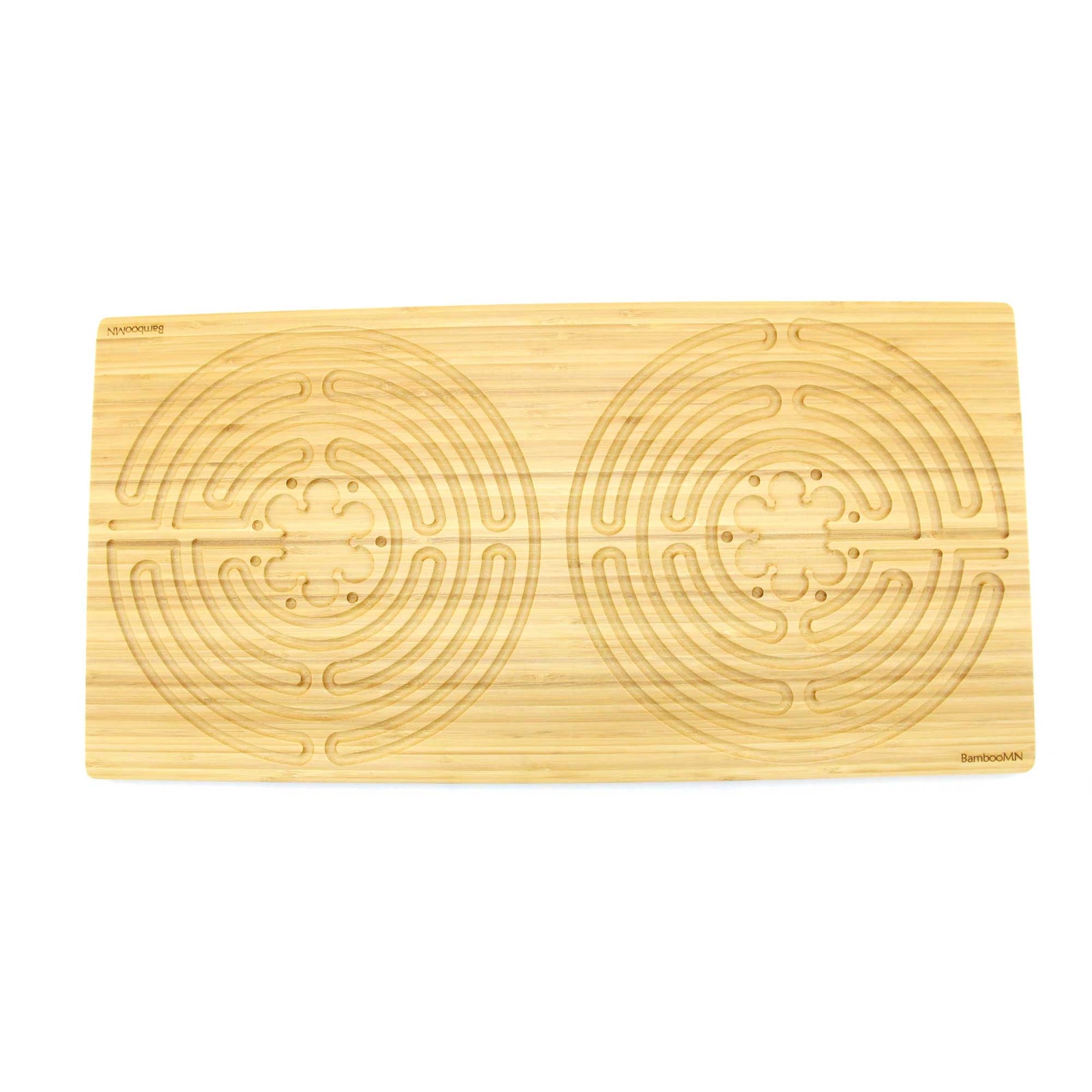Double Bamboo Finger Labyrinth 25" x 12.5" - 7 Circuit Chartres Style