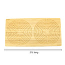 large rectangle bamboo finger labyrinth 7 circuit chartres style natural size