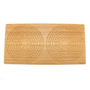 large rectangle bamboo finger labyrinth 7 circuit chartres style carbonized brown