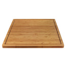 Grooved Flat Square Bamboo Cutting Board 20" x 20" x 0.75"