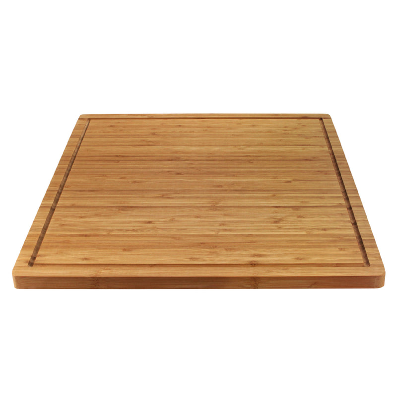 Bamboo Corner Cutting Board- Round Cutting Board 13.75 inch