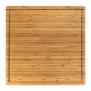Grooved Flat Square Bamboo Cutting Board 20" x 20" x 0.75"