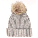 Women's Knitted Pom Pom Slouchy Beanie