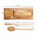 dimension of long handle tea whisk, spoon, chashaku