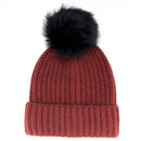 Women's Knitted Pom Pom Slouchy Beanie