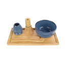 Matcha Bowl Set with Bowl, Rest, Tea Whisk, Chashaku, Tea Spoon & Tray
