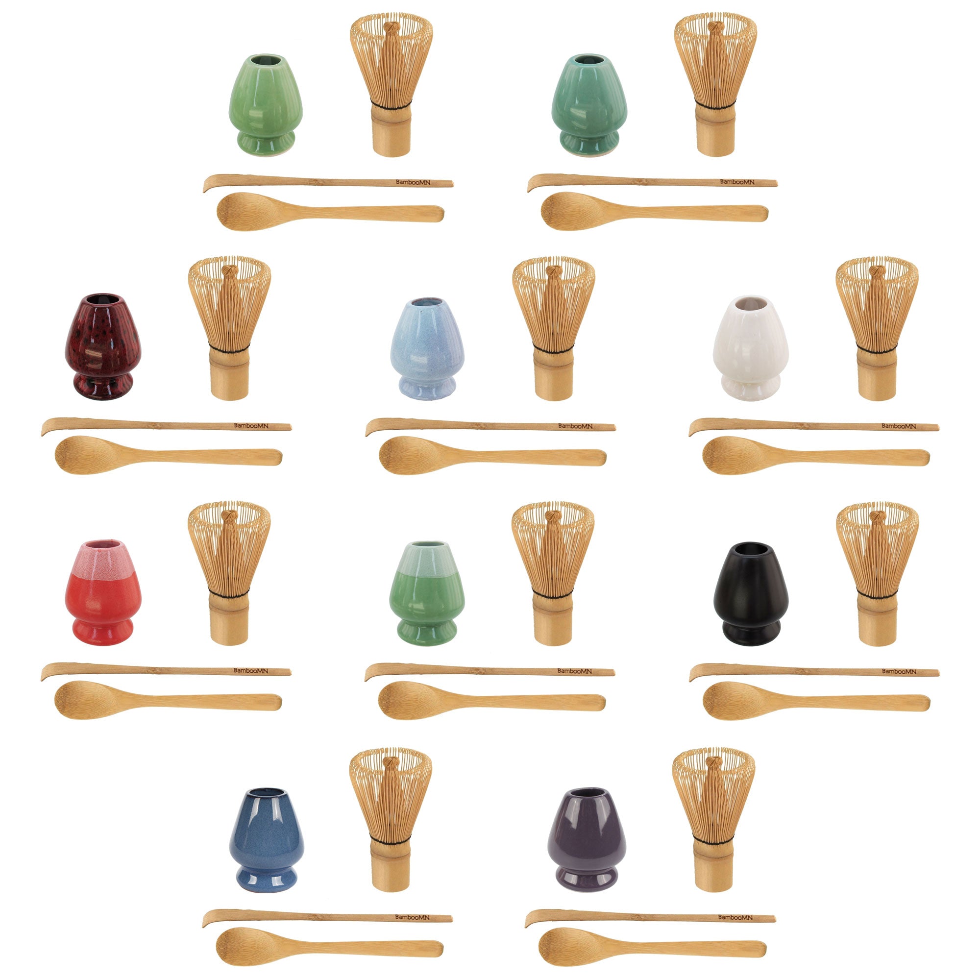 matcha whisk and holder set all colors