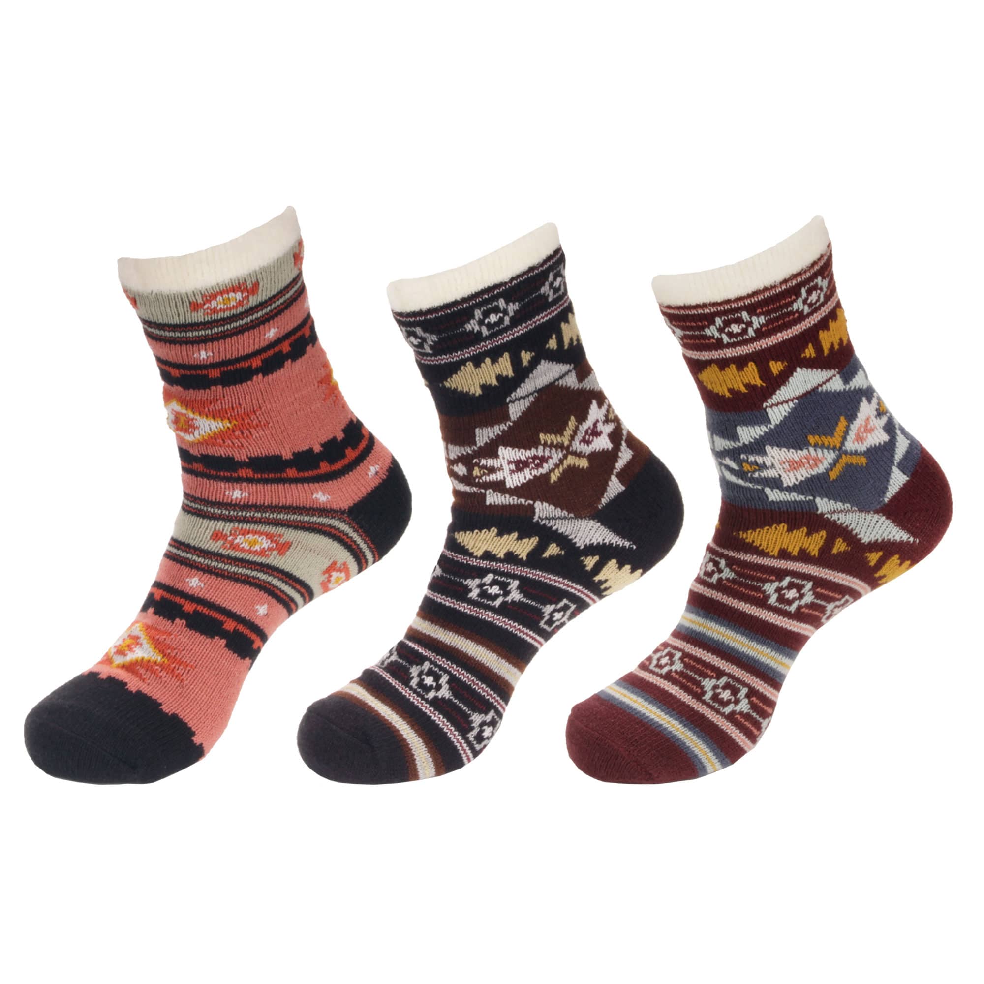 Men's Cabin Double Layer Socks: 3 Pairs