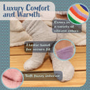 Men's Featherlight Fuzzy socks provide luxury comfort and warmth - come in a variety of vibrant colors - elastic band for a secure fit - soft and fuzzy interior