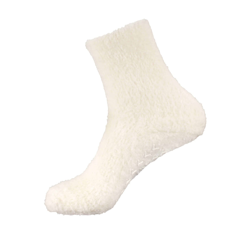 Men's Soft Fuzzy Furry Gripper Slipper Socks, Two Sizes