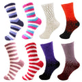 Fuzzy Gradient/Stripe/Polka Dot Sock Assortments