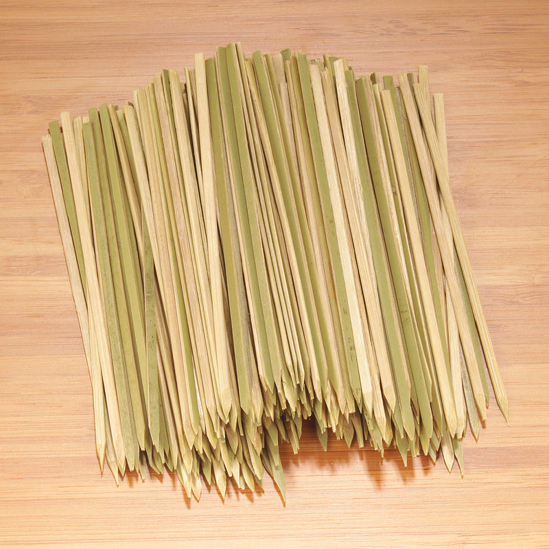 green natural bamboo flat stick picks toothpicks pack