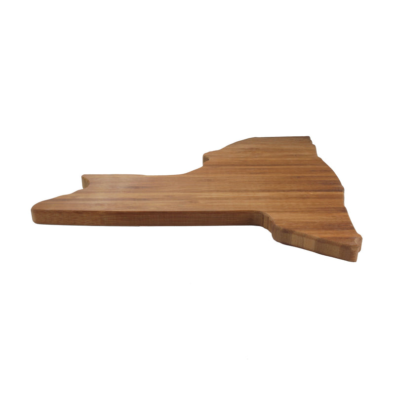 new york state silhouette bamboo cutting board bottom