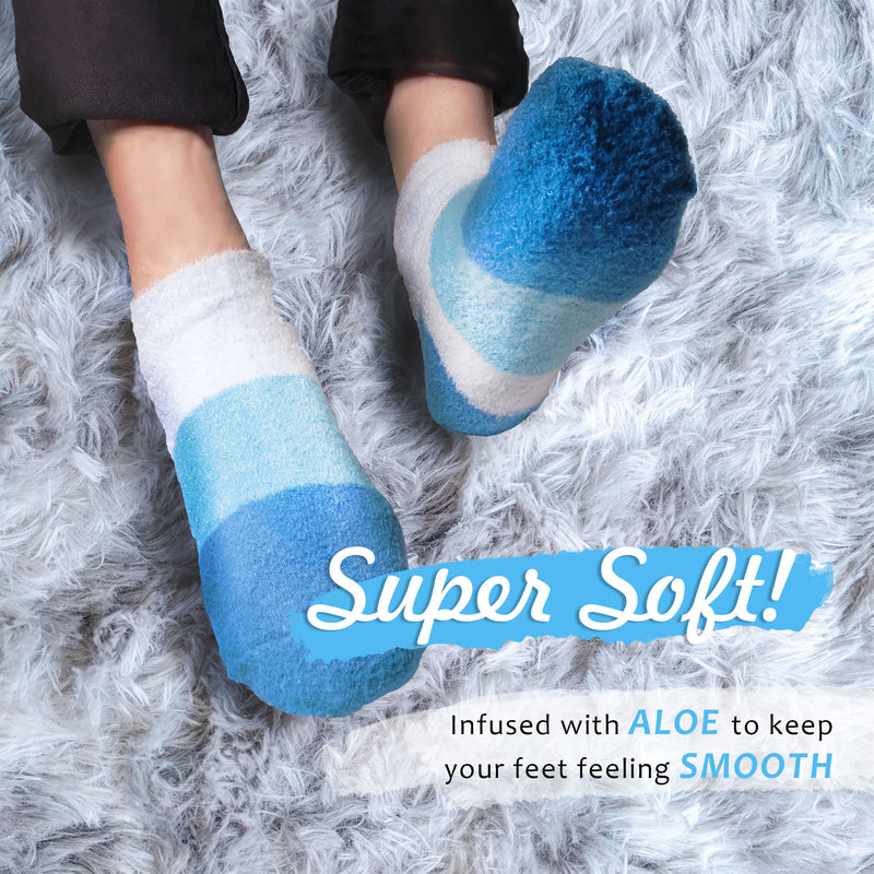 nylon aloe fuzzy super soft socks