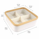 4 Cell Bamboo Dividing Organizer