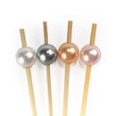 pearl acryilic ball pick skewer colors