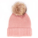 Women's Knitted Pom Pom Slouchy Beanie