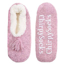 Women's Fancy Yarn Slippers: 1 Pair