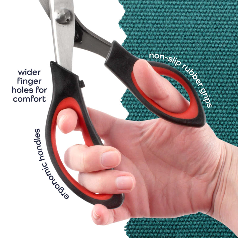 Professional Pinking Shears, Comfort Grip Handle Stainless Steel